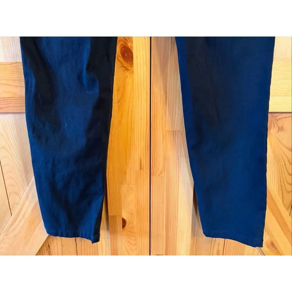 Vintage Pendleton Women’s Black Denim Tapered Jeans Size 12P (6739)